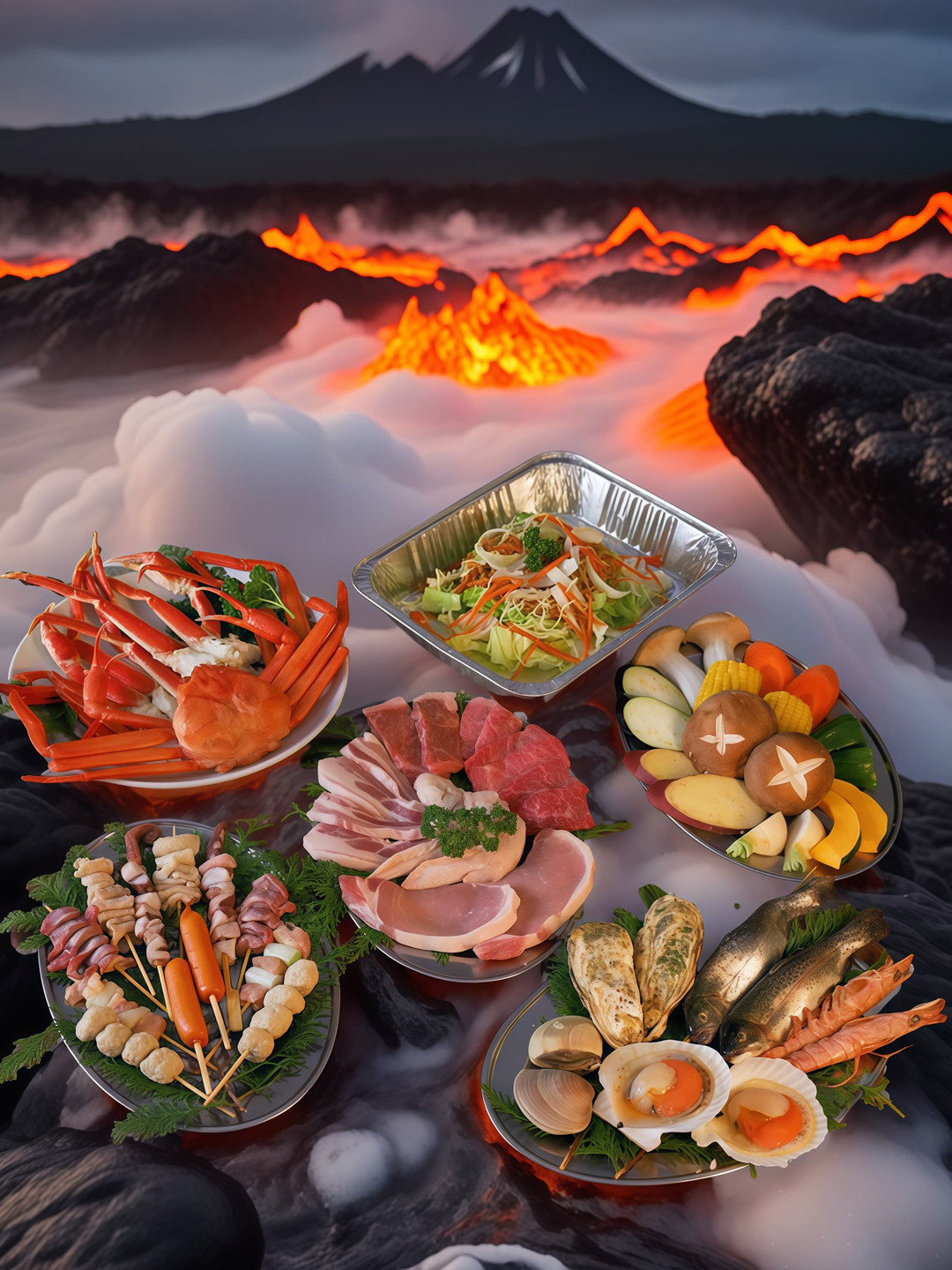 海鮮+カニコース